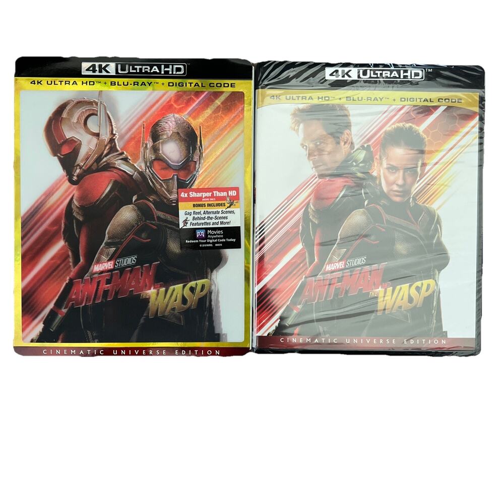 Ant Man and The Wasp (4K Ultra HD + Blu-Ray + Digital) w/Lenticular Slipcover